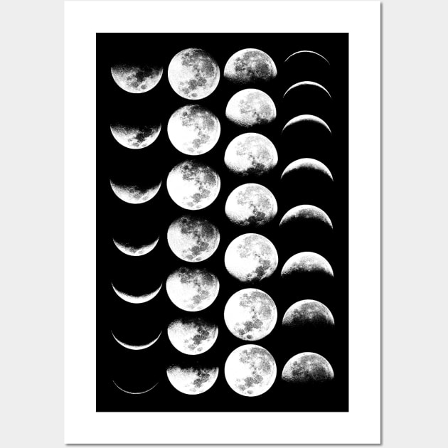 Moon Phases No. 2 Wall Art by wolfandbird